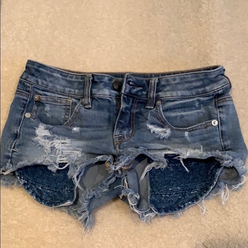 American Eagle Shortie Jean Shorts